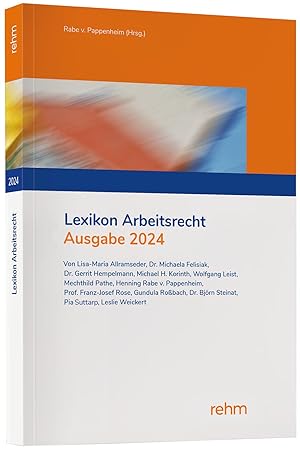 Bild des Verkufers fr Lexikon Arbeitsrecht 2024 zum Verkauf von moluna