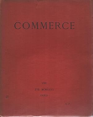 Seller image for Commerce, n VIII, t 1926 (exemplaire sur Alfa) for sale by Librairie Lalibela