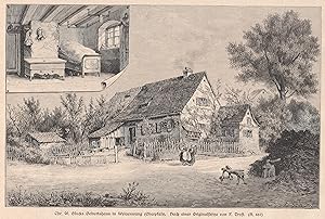 * 2. Juli 1714, Komponist. Glucks Geburtshaus in Weidenwang (Oberpfalz). Schöne äußere Ansicht mi...