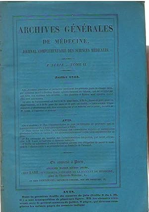 Imagen del vendedor de Archives Gnrales de Mdecine - 4me srie, tome X - janvier 1846 a la venta por LIBRAIRIE PIMLICO