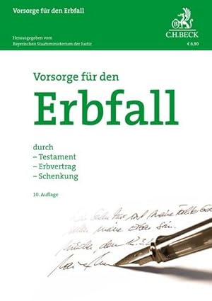 Seller image for Vorsorge fr den Erbfall: durch Testament, Erbvertrag, Schenkung (Vorsorgebroschren) for sale by Rheinberg-Buch Andreas Meier eK