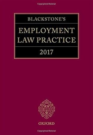 Bild des Verkufers fr Blackstone's Employment Law Practice 2017 zum Verkauf von WeBuyBooks