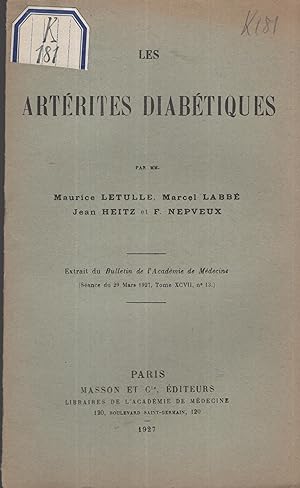 Seller image for Les Artrites Diabtiques. for sale by LIBRAIRIE PIMLICO