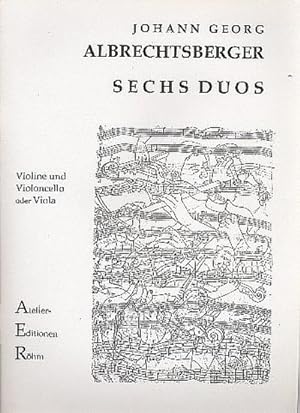 Bild des Verkufers fr 6 Duosfr Violine und Violoncello (Viola) : Stimmen zum Verkauf von AHA-BUCH GmbH