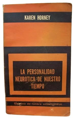 Imagen del vendedor de La Personalidad Neurotica De Nuestro Tiempo a la venta por Librera Aves Del Paraso