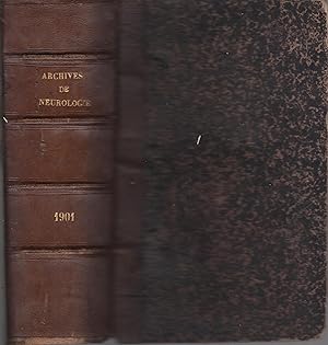 Image du vendeur pour Archives de Neurologie anne complte 1901 mis en vente par LIBRAIRIE PIMLICO