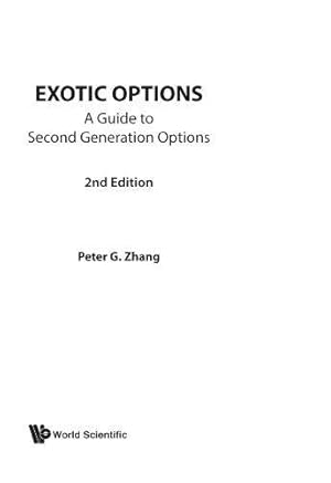 Immagine del venditore per Exotic Options: A Guide To Second Generation Options (2Nd Edition) venduto da WeBuyBooks