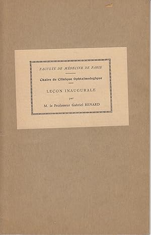 Immagine del venditore per Leon inaugurale donne Paris, le 19 novembre 1957, suivie d'une lettre de Gabriel Renard  son matre date du 13 dcembre 1960 venduto da LIBRAIRIE PIMLICO