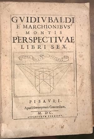 Imagen del vendedor de Guidubaldi e Marchionibus Montis Perspectivae Libri sex a la venta por Libreria Ex Libris ALAI-ILAB/LILA member