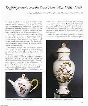 Image du vendeur pour English Porcelain and the Seven Years War, 1756-1763. An original article from the English Ceramic Circle, 2014. mis en vente par Cosmo Books