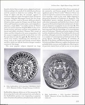 Seller image for The Design of English Slipware, 1600-1720. An original article from the English Ceramic Circle, 2000. for sale by Cosmo Books