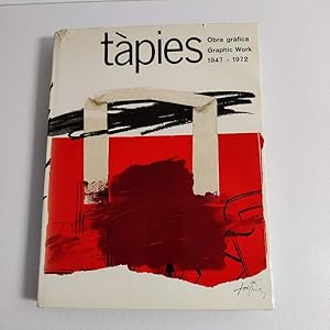 Imagen del vendedor de Tapies: Obra Grafica Graphic Work 1947-1972 (Spanish and English Edition) a la venta por West-Coast-Books