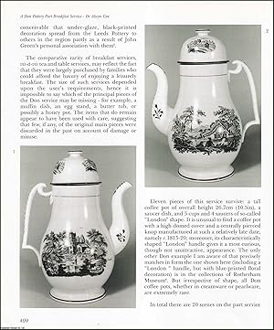 Immagine del venditore per A Don Pottery Part-Breakfast Service Transfer-Printed with Romantic Landscapes. An original article from the English Ceramic Circle, 2004. venduto da Cosmo Books