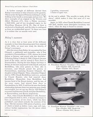 Immagine del venditore per Bernard Palissy and London Delftware. An original article from the English Ceramic Circle, 1991. venduto da Cosmo Books