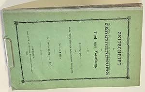 Bild des Verkufers fr Zeitschrift des Ferdinandeums fr Tirol und Vorarlberg. 3. Folge. 23. Heft. zum Verkauf von Antiquariat Gallus / Dr. P. Adelsberger