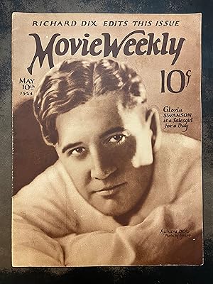 Movie Weekly Magazine: May 10, 1924 Richard Dix (Vol. IV, No. 14)