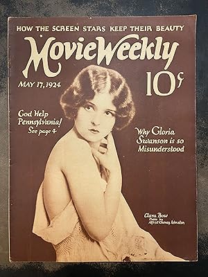 Movie Weekly Magazine: May 17, 1924 Clara Bow (Vol. IV, No. 15)