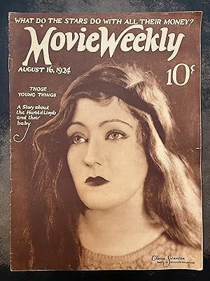 Movie Weekly Magazine: August 16, 1924 Gloria Swanson (Vol. IV, No. 28)