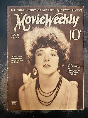 Movie Weekly Magazine: July 12th, 1924 Colleen Moore (Vol. IV, No. 23)