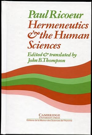 Immagine del venditore per Hermeneutics & the Human Sciences Essays on Language, Action and Interpretation venduto da Leaf and Stone Books