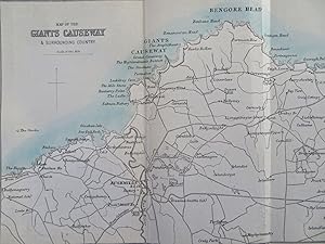 Giant's Causeway Ireland Detailed Tourist Map 1874 A. & C. Black Bartholomew