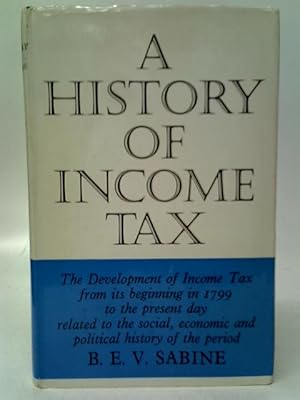 Seller image for History of Income Tax for sale by World of Rare Books