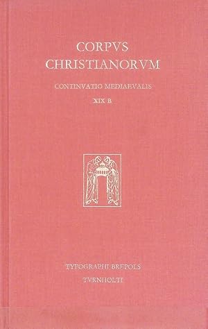 Bild des Verkufers fr Opera poetica II. (Corpus Christianorum) Corpus Christianorum, Continuatio Mediaeualis, Bd. 19b zum Verkauf von Antiquariat Bookfarm