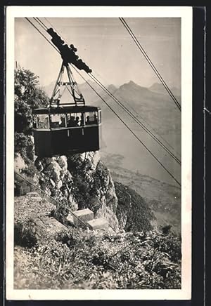 Ansichtskarte Veyrier-du-Lac, Telepherique, Cabine et Massif des Bauges