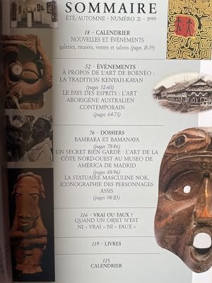 Image du vendeur pour Tribal Arts numro 21 Et - Automne 1999 mis en vente par Librairie des Possibles