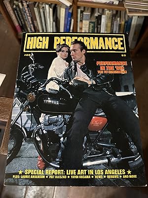 Imagen del vendedor de HIGH PERFORMANCE: The Performance Art Quarterly. Issue #26. Volume 7, Number 2. 1984 a la venta por Erik Hanson Books and Ephemera