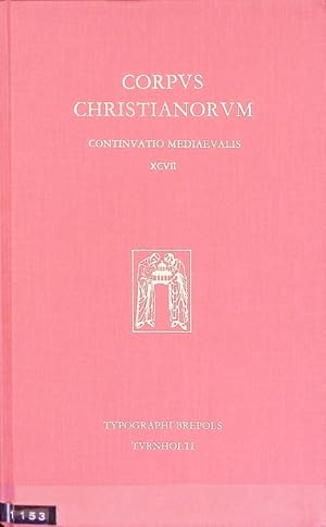 Bild des Verkufers fr De fide, spe et caritate. (Corpus Christianorum) Corpus Christianorum, Continuatio Mediaeualis, Bd. 97 zum Verkauf von Antiquariat Bookfarm