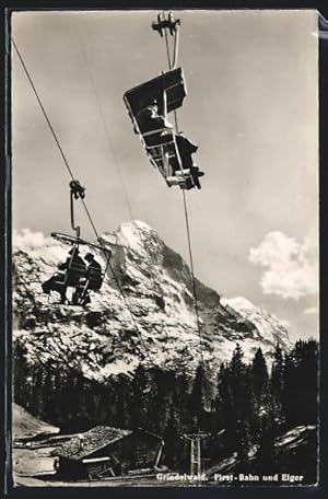 Ansichtskarte Grindelwald, First-Seilbahn und Elger