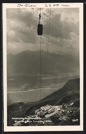 Ansichtskarte Innsbruck, Nordkettenbahn, Blick auf Station Seegrube