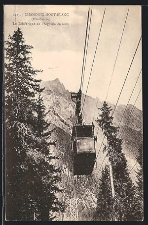 Ansichtskarte Chamonix-Mont-Blanc, Le Téléférique de l`Aiguille du Midi