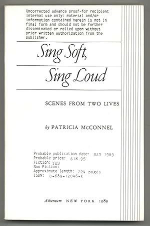 Seller image for Sing Soft, Sing Loud: Scenes from Two Lives for sale by Between the Covers-Rare Books, Inc. ABAA