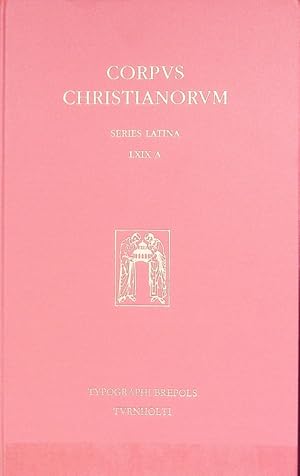 Bild des Verkufers fr Altercatio Ecclesiae et Synagogae; Opera omnia. (Corpus Christianorum) Corpus Christianorum; Series Latina, Bd. 69a zum Verkauf von Antiquariat Bookfarm