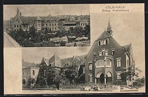 Ansichtskarte Köln-Kalk, Evang. Krankenhaus