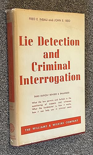 Seller image for Lie Detection and Criminal Interrogation. for sale by DogStar Books