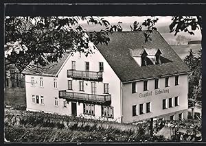 Ansichtskarte Laibach bei Berleburg, Gasthof Erholung O. Müller aus der Vogelschau