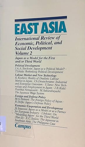 Imagen del vendedor de Japan as a Model for the First and/or Third World -in: East Asia: International Review of Economic, Poltical, and Social Development. Volume 2 a la venta por books4less (Versandantiquariat Petra Gros GmbH & Co. KG)