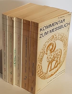 Seller image for Kommentar zum Messbuch (5 Bnde KOMPLETT) - Bd.I: Adventsonntag bis sechster Sonntag nach Erscheinung/ Bd.II: Septuagesima bis Mittwoch in der Heiligen Woche/ Bd.III: Grndonnerstag bis Fest der Heiligsten Dreifaltigkeit/ Bd.IV: Erster bis fnfzehnter Sonntag nach Pfingsten/ Bd.V: Fnfzehnter bis letzter Sonntag nach Pfingsten und hhere Feste. for sale by books4less (Versandantiquariat Petra Gros GmbH & Co. KG)