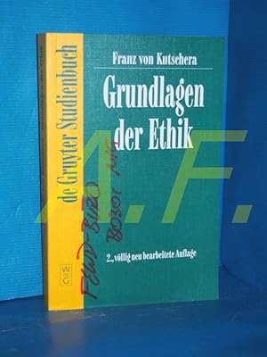 Bild des Verkufers fr Grundlagen der Ethik De-Gruyter-Studienbuch zum Verkauf von Antiquarische Fundgrube e.U.