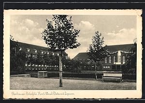 Ansichtskarte Oberhausen-Osterfeld, Platz mit Lyzeum