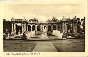 Ansichtskarte / Postkarte Berlin Friedrichshain, Märchenbrunnen