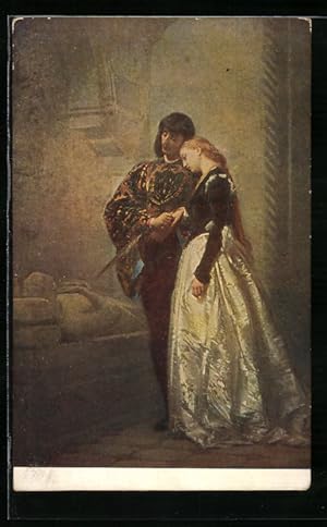 Bild des Verkufers fr Knstler-Ansichtskarte Romeo und Julia von Shakespeare zum Verkauf von Bartko-Reher
