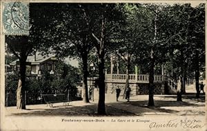 Ansichtskarte / Postkarte Fontenay sous Bois Val de Marne, Gare, Kiosque