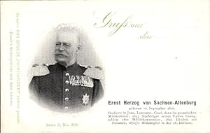 Ansichtskarte / Postkarte Ernst Herzog von Sachsen Altenburg, Portrait, Reklame, Esser's Seifenpu...