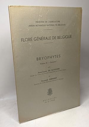 Bryophytes - Vol. III - fascicule 1- 1968 - Flore générale de Belgique