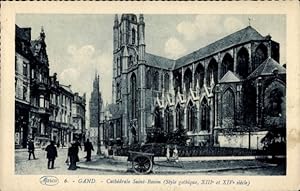 Ansichtskarte / Postkarte Gand Gent Ostflandern, Kathedrale Saint Bavon