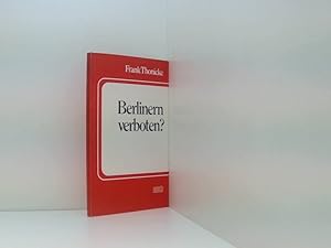 Bild des Verkufers fr Berlinern verboten? zum Verkauf von Book Broker